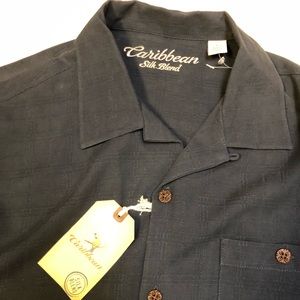 NWT Caribbean Silk men’s shirt sz large